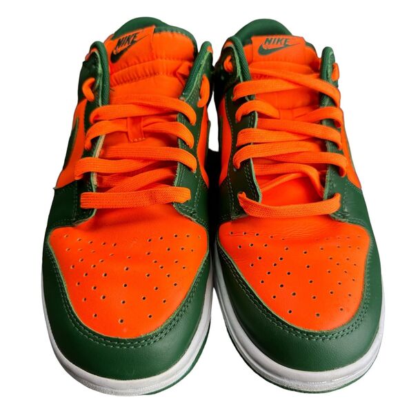 Nike Dunk Low Miami Hurricanes Green/Orange 2022 Size 9 main image 6